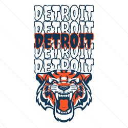 detroit mascot baseball team svg