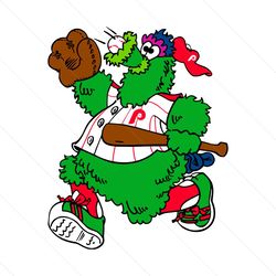 phillies phanatic baseball mascot svg