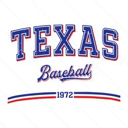 vintage texas baseball 1972 mlb team svg