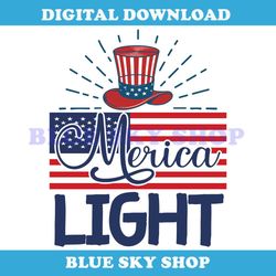 merica light american patriotic day svg