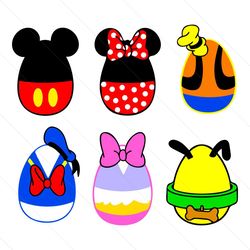 mickey friends easter eggs bundle svg png