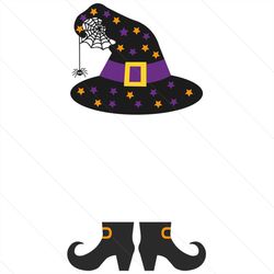 hat and shoes of witches svg, halloween svg, halloween witch svg