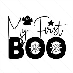 my first boo svg, halloween svg, halloween boo svg, halloween witch svg