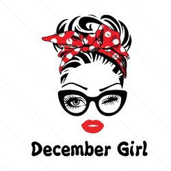 december girl wink eye svg, birthday svg, december girl svg, december birthday, december svg, birthday girl svg, april w