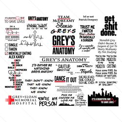 grey's anatomy svg bundle, trending svg, greys anatomy svg, greys anatomy quote, greys anatomy saying, greys anatomy show, save lives svg, greyaholic svg