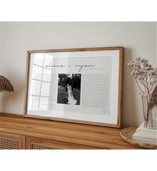 digital custom vows poster | wedding song custom