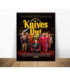 knives out movie poster canvas wall art painting