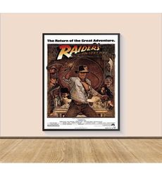 raider's of the lost ark movie poster print,