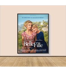 belle fille (2020) movie poster print, canvas wall