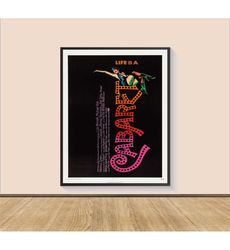 cabaret movie poster print, canvas wall art, room