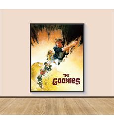 the goonies movie poster print, canvas wall art,