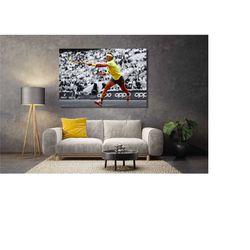 rafael nadal poster,sports room art,rafael nadal print canvas ,motivation art,gift for tennis player,tennis wall art dec