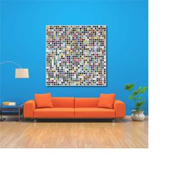 gerhard richter 1024 colours ready to hang canvas,1024 colours wall art print design, conceptual art,expressionist decor