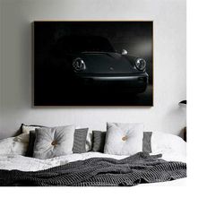 132 4 porsche 911 carrera wall art - car canvas large print - porche 911 poster canvas print super car porche - car prin