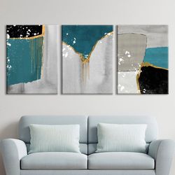 geometric wall art set grey fluid framed art print living room green set of 3 canvas abstract 3 piece wall decor bedroom