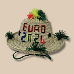 euro 2024 font | custom name straw hat | straw hat | sun protection | boys and girls straw hat | home decoration |sun