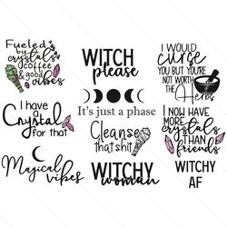 witch and crystal svg bundle, trending svg, witch svg, witchy svg, crystal svg, crystal ball svg, witchy woman svg, witc