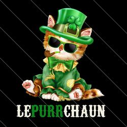 lepurrchaun st patricks day cat lovers svg, patrick svg, lepurrchaun svg, cat svg, leprechaun hat svg, leprechaun cat sv