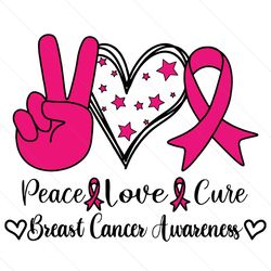 peace love cure,trending svg,breast cancer, breast cancer svg, breast cancer ribbon, breast cancer ribbon print, breast