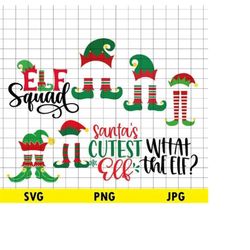 christmas elf svg, elf monogram, elf feet, elf svg bundle, elf squad svg, christmas svg christmas elf svg, elf cut file