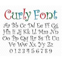 curly font christmas font elf font christmas elf font santa font holiday font candy cane font cursive curly font ttf svg