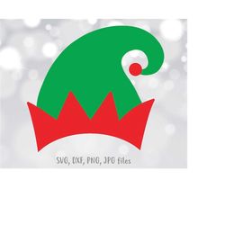 christmas hat svg, elf hat cut file, christmas hat clipart, christmas svg, christmas cut file, cricut, silhouette, chris