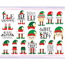 christmas elf svg | elf svg | elf hat svg | elf monogram svg | elf feet svg | christmas svg | elf quotes | cute elf inst