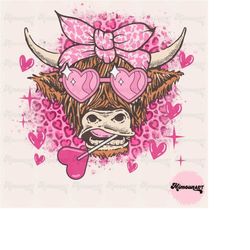 heifer valentine png, highland cow valentine png, valentine day western country png, love cow valentines day png, love s