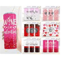 valentine tumbler sublimation bundle designs downloads, valentine tumbler png wrap, valentines day tumbler wrap bundle,