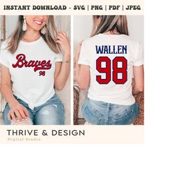 98 braves png, 98 braves svg, one thing at a time, morgan wallen svg, country music svg,nashville, western cowgirl cowbo