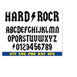 hard rock font ttf, hard rock font svg, rock font png, rock font svg, heavy metal font, music font, metal font, party fo