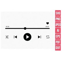 svg music player