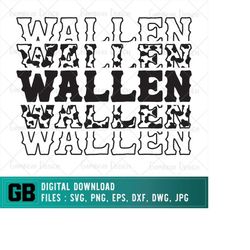 wallen svg, wallen all black bullskull svg, country music svg, bullskull svg, vector svg, digital file, cricut cut files