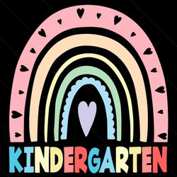 kindergarten rainbow svg