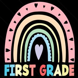 first grade rainbow svg