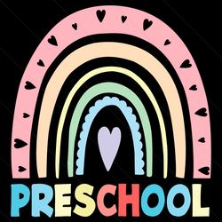 preschool rainbow svg