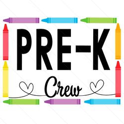 pre k crew svg