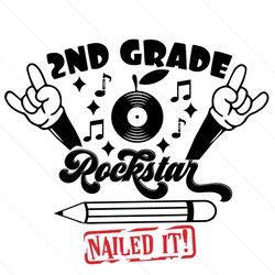 2nd grade rockstar svg