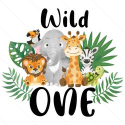 jungle safari wild one svg png, birthday svg, 1st birthday svg