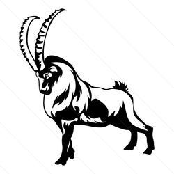 goat full #4 body animal farm horns ram billy sheep design element