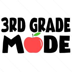 3rd grade mode apple svg