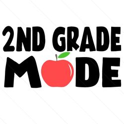 2nd grade mode apple svg
