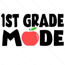 1st grade mode apple svg
