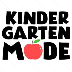 kindergarten mode apple svg