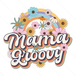 daisy be groovy mama rainbow gift png