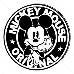 disney mickey mouse coffee logo svg, funny mickey svg