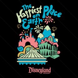 disneyland resort the happiest place on earth svg