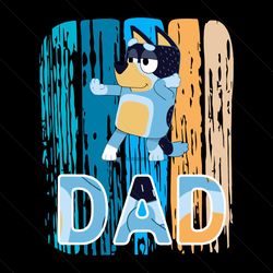 bluey dad dancing bandit heeler svg file