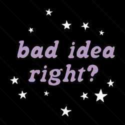 retro star olivia rodrigo bad idea right svg