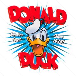 donald duck number one since 1934 90th birthday png